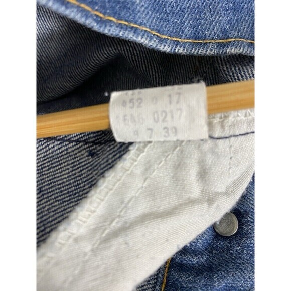 1970s Levi’s vintage orange Tab 646 Flare Jeans Circa 1970s 34 X 36 - Picture 11 of 12